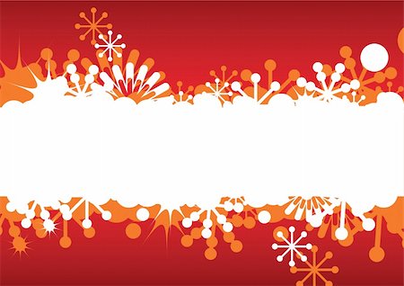 simsearch:400-07053830,k - Abstract Christmas and New Year's frame with snowflakes, stars and space for text. Vector illustration. Stock Photo - Budget Royalty-Free & Subscription, Code: 400-04662479