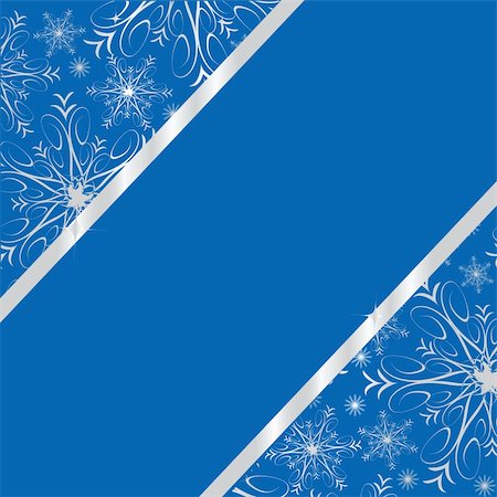 simsearch:400-07053830,k - Dark blue winter frame with silver snowflakes an space for your text. Vector illustration. Stock Photo - Budget Royalty-Free & Subscription, Code: 400-04662484