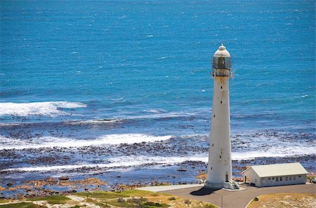 simsearch:400-04272525,k - The Slangkop Lighthouse at Kommetjie, Western Cape. The tallest lighthouse in South Africa Stock Photo - Budget Royalty-Free & Subscription, Code: 400-04662919