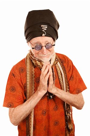 simsearch:400-04831298,k - Handsome senior new age man giving blessing with hands clasped Stock Photo - Budget Royalty-Free & Subscription, Code: 400-04663441