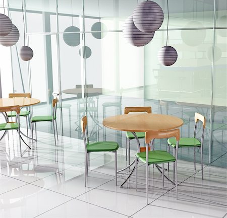 simsearch:400-04306219,k - dining table in modern cafe 3d image Stock Photo - Budget Royalty-Free & Subscription, Code: 400-04663482