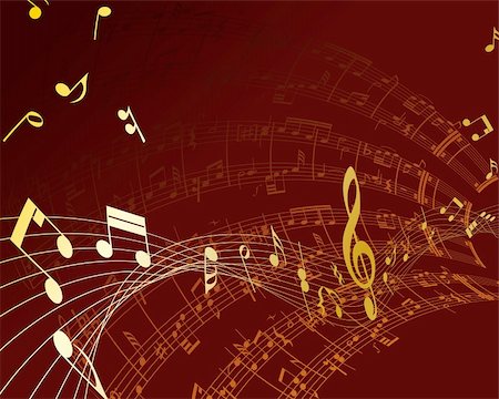 simsearch:400-08495932,k - Vector musical notes staff background for design use Stock Photo - Budget Royalty-Free & Subscription, Code: 400-04663824