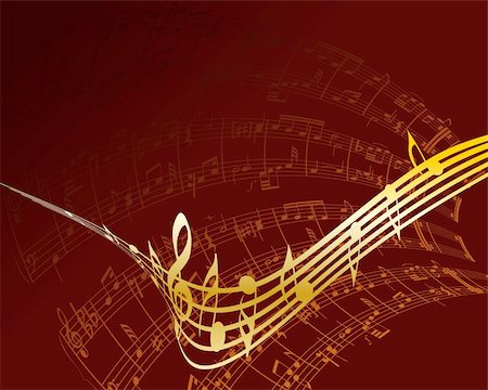 simsearch:400-08495932,k - Vector musical notes staff background for design use Stock Photo - Budget Royalty-Free & Subscription, Code: 400-04663827