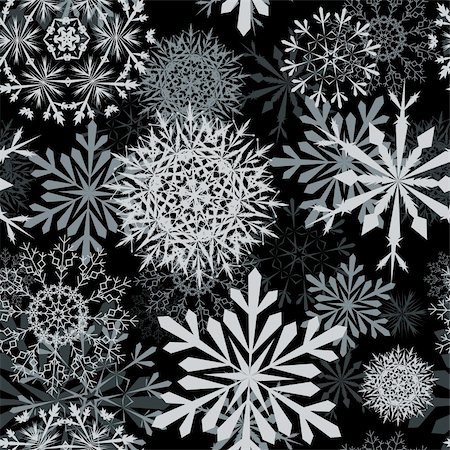simsearch:400-04635890,k - Seamless snowflakes background for winter and christmas theme Stock Photo - Budget Royalty-Free & Subscription, Code: 400-04663829