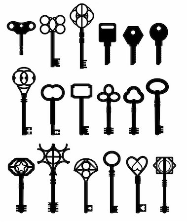 simsearch:600-03445182,k - keys vector illustrations Stock Photo - Budget Royalty-Free & Subscription, Code: 400-04674985