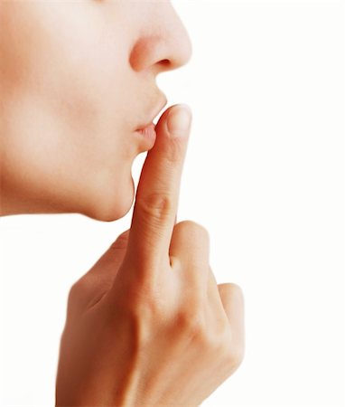 simsearch:400-04175955,k - Girl with a gesture of shh isolated on a white background Stock Photo - Budget Royalty-Free & Subscription, Code: 400-04676265