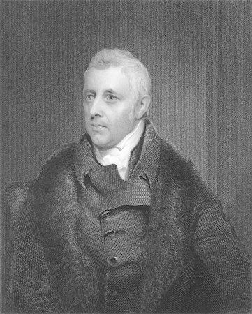 simsearch:400-05685013,k - Dudley Ryder, 1st Earl of Harrowby (1762-1847) on engraving from the 1800s. Prominent British politician of the Pittite faction and the Tory party. Engraved by H.Robinson and published in London by Fisher, Son & Co in 1846. Stock Photo - Budget Royalty-Free & Subscription, Code: 400-04676994