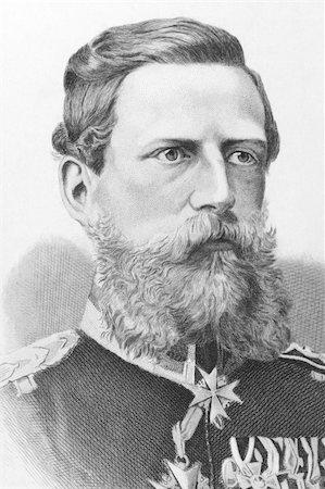 Frederick William III, German Emperor (1831-1888) on engraving from the 1800s. Published in London by James Hagger. Stock Photo - Budget Royalty-Free & Subscription, Code: 400-04676999