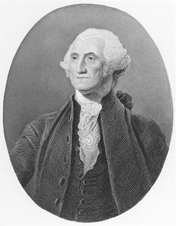 George Washington (1731-1799) on engraving from the 1800s. First President of the U.S.A. during 1789-1797  and commander of the Continental Army in the American Revolutionary War during 1775-1783. Considered as Father of his country. Published in London by J.S.Virtue. Stock Photo - Budget Royalty-Free & Subscription, Code: 400-04677008