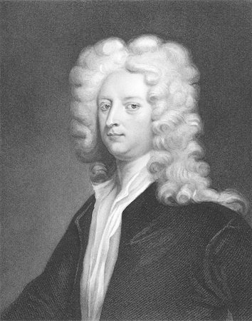 simsearch:400-05228888,k - Joseph Addison (1672-1719) on engraving from the 1800s. English essayist, poet and politician. Engraved by J. Thomson and published in London by Charles Knight, Ludgate Street. Stock Photo - Budget Royalty-Free & Subscription, Code: 400-04677075