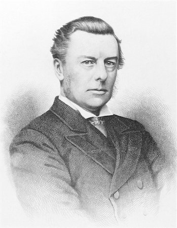 simsearch:400-05685013,k - Joseph Chamberlain (1836-1914) on engraving from the 1800s. Influential British businessman, politician and statesman. Engraved by Laurie and published in London by J.S. Virtue. Stock Photo - Budget Royalty-Free & Subscription, Code: 400-04677078