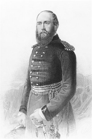 Prince George, Duke of Cambridge (1819-1904) on engraving from the 1800s. Member of the British Royal Family and army officer. Engraved from a photograph and published in London by Virtue & Co. Stock Photo - Budget Royalty-Free & Subscription, Code: 400-04677144