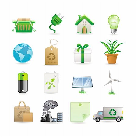 simsearch:400-04285412,k - Environment icon set Stock Photo - Budget Royalty-Free & Subscription, Code: 400-04678160