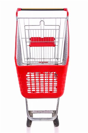 simsearch:400-04321973,k - Empty a shopping cart over white background Stock Photo - Budget Royalty-Free & Subscription, Code: 400-04670843