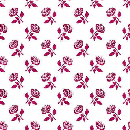 Romantic red roses background. Seamless pattern, full scalable vector graphic, change the colors as you like. Includes a high resolution JPEG. Stock Photo - Budget Royalty-Free & Subscription, Code: 400-04671038