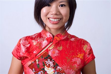 seasons of the year sign - chinese girl in a cheongsam Stock Photo - Budget Royalty-Free & Subscription, Code: 400-04671811