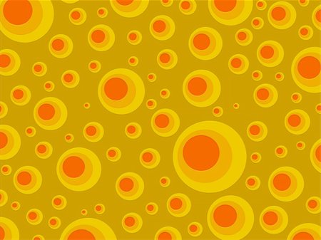 Illustrated retro funky circles background Stock Photo - Budget Royalty-Free & Subscription, Code: 400-04672392