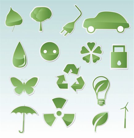simsearch:400-05704598,k - set of green eco-icons for your design Stock Photo - Budget Royalty-Free & Subscription, Code: 400-04685149
