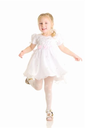 Little girl. Isolated over white. Stock Photo - Budget Royalty-Free & Subscription, Code: 400-04685572