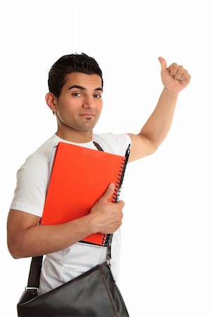 simsearch:400-04704759,k - College or university student hand raised with thumbs up sign Stock Photo - Budget Royalty-Free & Subscription, Code: 400-04681237
