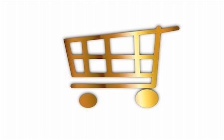 Gold Cart Stock Photo - Budget Royalty-Free & Subscription, Code: 400-04681918