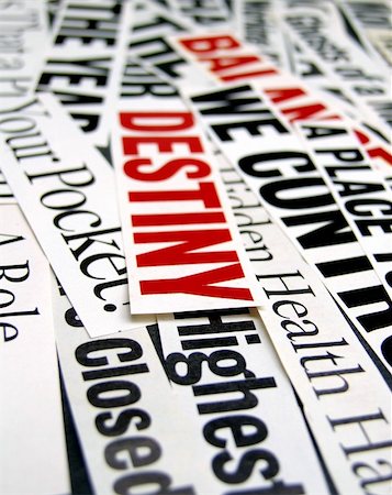 simsearch:400-05903482,k - Close up of  Headlines Stock Photo - Budget Royalty-Free & Subscription, Code: 400-04683808