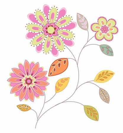 simsearch:400-05234539,k - a beautiful drawing of a single daisy pattern Stock Photo - Budget Royalty-Free & Subscription, Code: 400-04697848