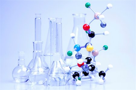 Molecular Chain model and laboratory equipment Stock Photo - Budget Royalty-Free & Subscription, Code: 400-04699396