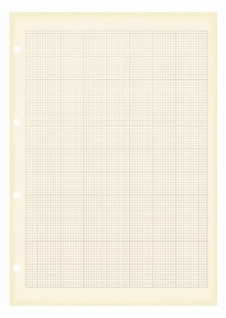 simsearch:400-04424177,k - Sheet of a4 graph paper with aged grunge illustration effect Stock Photo - Budget Royalty-Free & Subscription, Code: 400-04690052