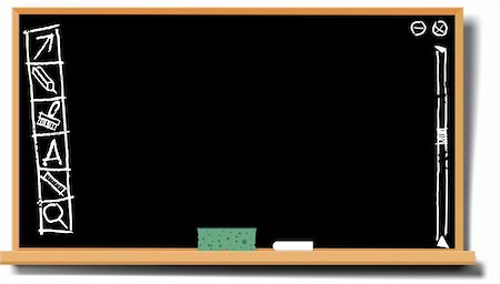 simsearch:400-04340181,k - vector illustration of a vintage blackboard with funny desktop Photographie de stock - Aubaine LD & Abonnement, Code: 400-04692495