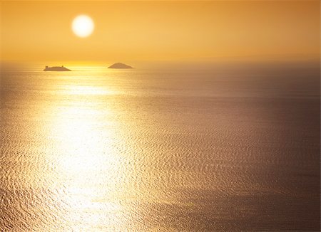 simsearch:400-07748817,k - Marmara Sea / sunrise / silhouettes of the islands / space for your text Stock Photo - Budget Royalty-Free & Subscription, Code: 400-04705880