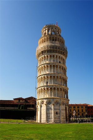 simsearch:400-05672489,k - Leaning Tower Of Pisa Under Construction With Electric Cable Connected Stock Photo - Budget Royalty-Free & Subscription, Code: 400-04709375