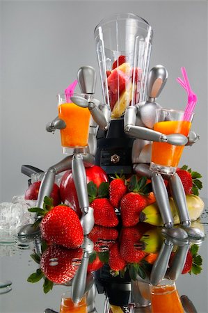 pourer - Fruit Daiquiris for dummies bar and blender Stock Photo - Budget Royalty-Free & Subscription, Code: 400-04700857