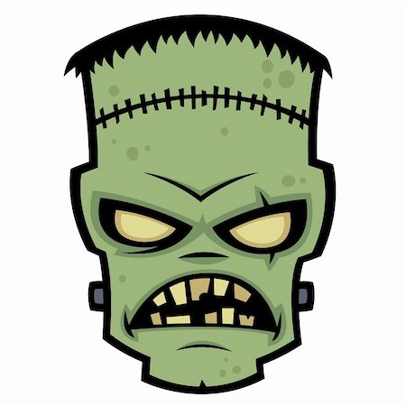 scary cartoon zombies - Cartoon illustration of Dr. Frankenstein's living dead zombie monster. Stock Photo - Budget Royalty-Free & Subscription, Code: 400-04701159