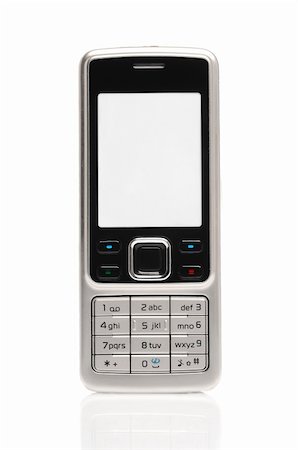 sim - Mobile phone isolated over white Stock Photo - Budget Royalty-Free & Subscription, Code: 400-04701275