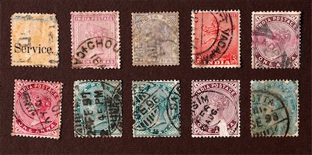 simsearch:400-04832369,k - Close up of ancient old postal stamps Photographie de stock - Aubaine LD & Abonnement, Code: 400-04701832