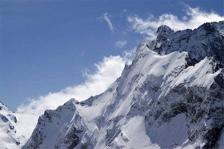 simsearch:400-05118687,k - Caucasus Mountains. Mountain Dombai-Ulgen. Close-up. Stock Photo - Budget Royalty-Free & Subscription, Code: 400-04702146