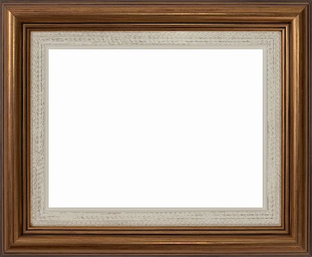 Wooden frame for paintings or photographs. Stock Photo - Budget Royalty-Free & Subscription, Code: 400-04702243