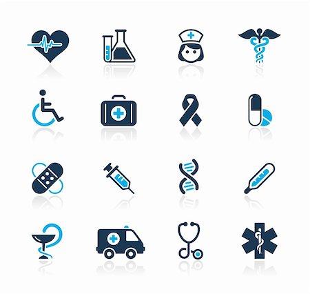simsearch:400-04703113,k - Set of decorative blue icons isolated on white background for your web site or presentations.    Vector file in EPS 8 file format. Photographie de stock - Aubaine LD & Abonnement, Code: 400-04702998