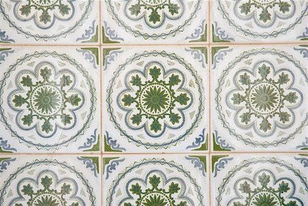 Ornamental old typical tiles from Portugal. Stock Photo - Budget Royalty-Free & Subscription, Code: 400-04715229