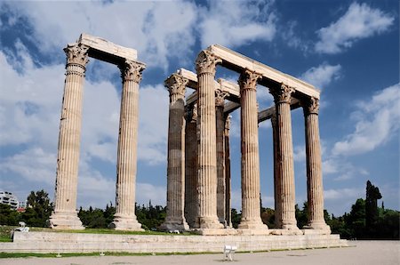 simsearch:400-04476617,k - The Temple of Olympian Zeus, Olympieion, is a temple in Athens. Stock Photo - Budget Royalty-Free & Subscription, Code: 400-04715734