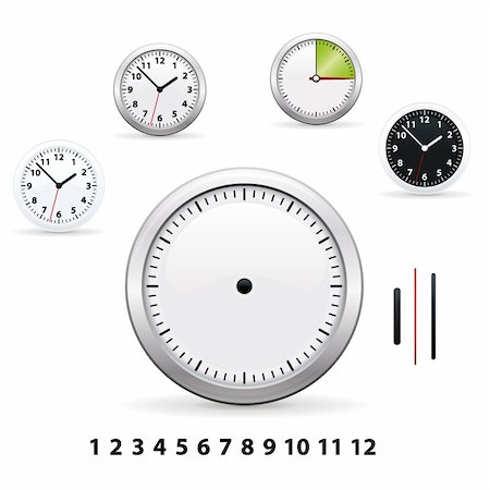 simsearch:600-06702130,k - Different types of vector clocks Stock Photo - Budget Royalty-Free & Subscription, Code: 400-04716083
