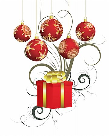 simsearch:400-05701670,k - Beautiful vector Christmas (New Year) background for design use Stock Photo - Budget Royalty-Free & Subscription, Code: 400-04718546