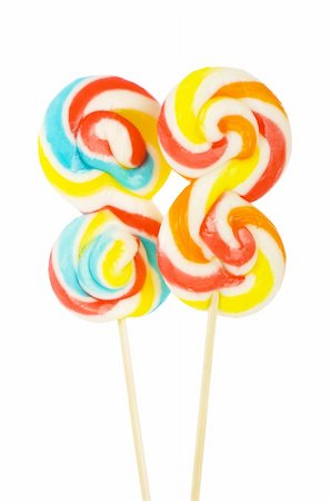 simsearch:400-04807620,k - Colourful lollipop isolated on the white background Stock Photo - Budget Royalty-Free & Subscription, Code: 400-04718596