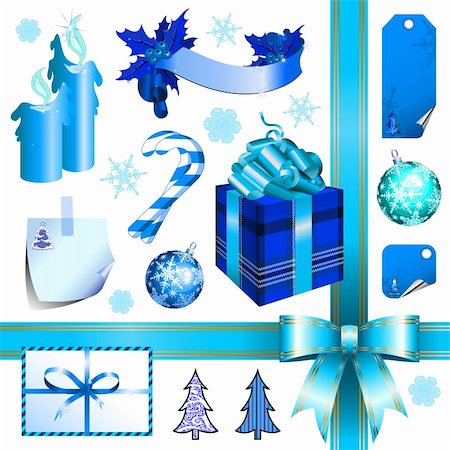 simsearch:400-04659792,k - christmas set, this  illustration may be useful  as designer work Stock Photo - Budget Royalty-Free & Subscription, Code: 400-04718770