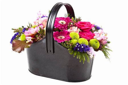 purple floral arrangement - Flower bouquet Stock Photo - Budget Royalty-Free & Subscription, Code: 400-04718813