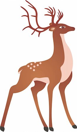 Deer vector. To see similar, please VISIT MY PORTFOLIO Stock Photo - Budget Royalty-Free & Subscription, Code: 400-04719869