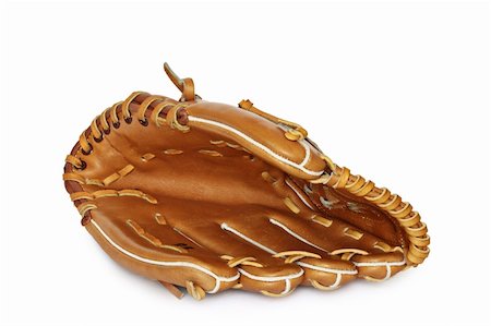 fielder - Empty baseball catcher mitt isolated on white background Stock Photo - Budget Royalty-Free & Subscription, Code: 400-04712785