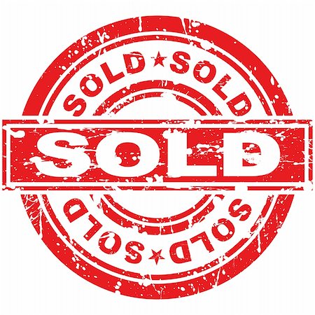 sold sign - An image of a sold stamp. Stock Photo - Budget Royalty-Free & Subscription, Code: 400-04712797