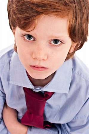 simsearch:400-07509444,k - little businessman sad, isolated one,  white studio shot Stock Photo - Budget Royalty-Free & Subscription, Code: 400-04713297